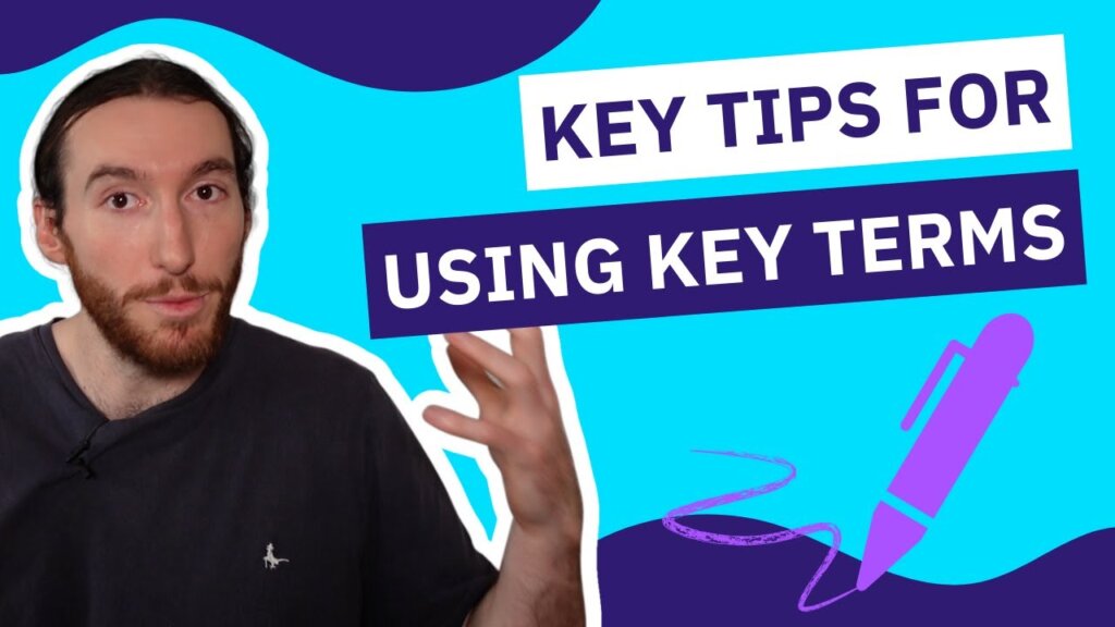 How do you use key terms in an HSC English essay?