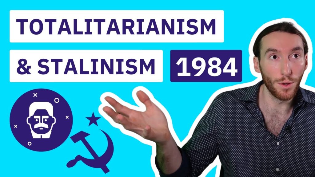 How do totalitarianism and Stalinism shape Nineteen Eighty-Four?